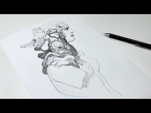 Pencil Sketch of Venus de Milo - Work version