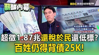 【薪酸內幕】4年超徵1.87兆「還稅於民」還低標？「萬元買菜」地獄梗百姓仍得背債25K！【57爆新聞】 @57BreakingNews #徐俊相 #黃暐瀚 #2025