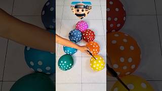 yellow, green, orange, sky blue, red, purple, pink colored water popping balloons orbeez