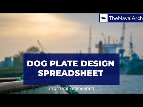 Dog Plate Design Spreadsheet (www.thenavalarch.com)