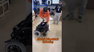 The new electric wheelchair unboxing. #electricwheelchair  #powerwheelchair #wheelchair
