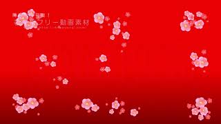 著作権フリー動画素材／商用利用可能／背景素材「梅パーティクル5」