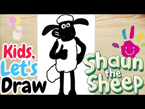 How to Draw Shaun the Sheep | Step-by-Step Tutorial | Easy Cartoon Drawing