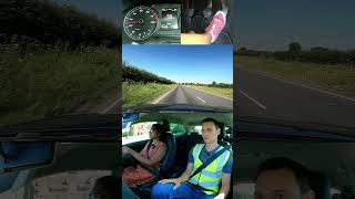Speed fault on the driving test in Great Britain. #mocktest