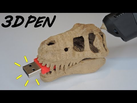 3D Pen | Making a Dinosaur Skull | T-Rex