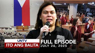 UNTV: Ito Ang Balita Weekend Edition |  July 25, 2025