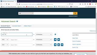 How to Use Advanced Search in IEEE Xplore