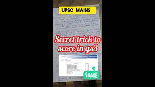 Secret Answer writing trick to score in UPSC MAINS GS 3 #iasmains