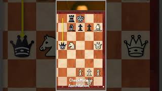 checkmate annihilation 15  #chess #شطرنج#checkmate  #lichesstitledarena #chessgame  #lichess