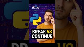 Break vs Continue in python 🐍 #coding #python #shorts