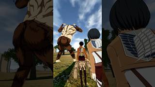 Beast Titan vs Levi #blueshirtguy #samba #attackontitan #anime #aot #vrchat #vrchatmeme #vrc