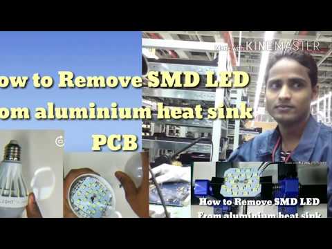 How to remove smd Led from aluminum  Heat sink PCB