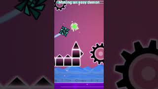 Making an easy demon #gd #geometrydash #gddemon #gdlevel