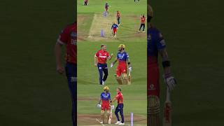 Virat Kohli Aggressive Fight With Sam Curran #viratkohli #samcurran #ipl2024 #rcbvspbks