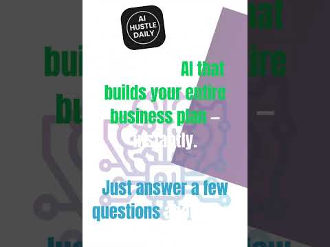 AI Generates Your Business Plan #AIBusinessPlan #ai #BusinessPlanningAI #EarnWithAI  #aihustledaily