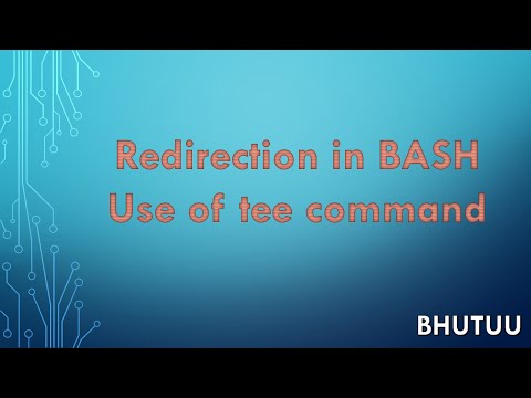 Redirection in Bash | use of tee command