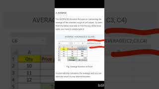 Excel formulas Average #excel #exceltips #exceltricks #exceltutorial #average #formula