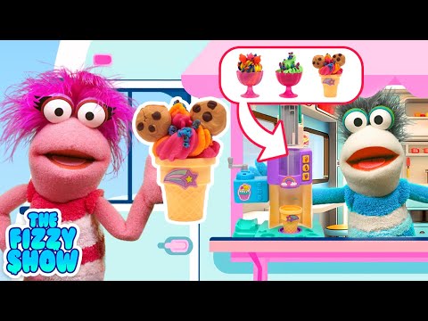 Fizzy & Inside Out 2 Pretend Play Food Truck With DIY Play Doh Ice Cream  | The Fizzy Show Videos