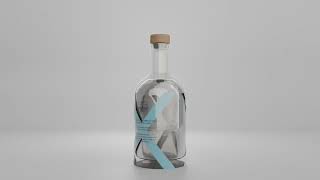 Rotating Heart of Scotland Gin Bottle