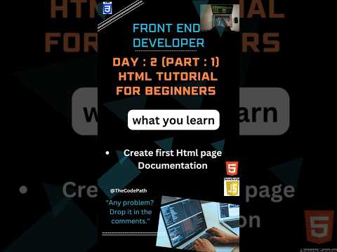Html tutorial for beginners how to create-first html website part-1 #shortvideo