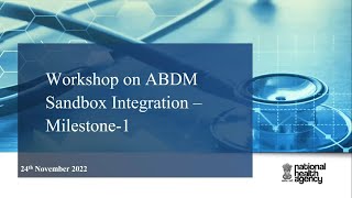 #Workshop on M1 & #sandbox overview #ABDM #DigitalHealth