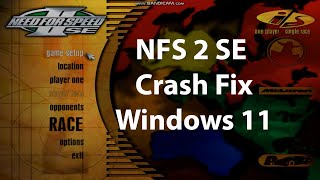 need for speed 2 se crash fix pc 2023