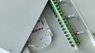 FTTH fiber optic optical outdoor rack mount ODF patch panel with SC APC duplex adapter