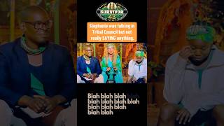 Stephanie Talked a Lot in the First Survivor 48 Tribal Council Without SAYING Anything Meaningful