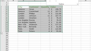 Group and subtotal data in Excel