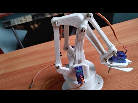 DIY Arduino robot arm with smartphone control