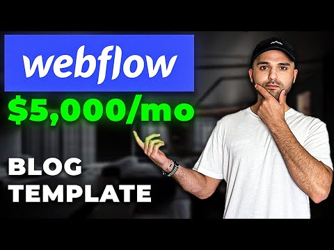 I made a $5,000/month Blog Template with Webflow