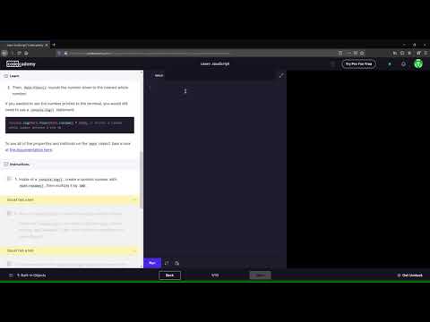 Codecademy: JavaScript Tutorial #2