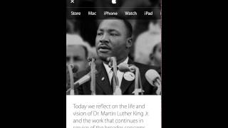 MLK on Apple.com — Nav Menu Animation