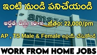 ఇంటి నుండే పనిచేయండి||Amazon Work from home jobs|TechZao