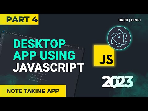 Note Taking App  - Create a Desktop App with ElectronJs in 2023 - Urdu/Hindi