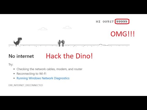 How to hack google chrome dinosaur game?