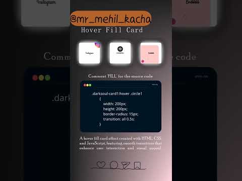 Hover Fill Card #coding #programming #webdevelopment #css #html #coders #twowords #viralvideo