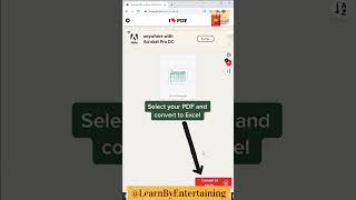 Stop Manually Typing PDF data to Excel | Instead try this hack pdf to excel | @LearnByEntertaining