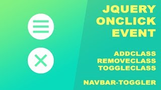 Best Animated Navbar Toggler - jQuery onClick method or Event