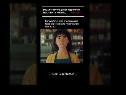 Runway has unveiled Act-One, an AI-powered tool in their Gen-3 Alpha model that brings real-life.
