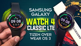 Samsung Galaxy Watch 4 Classic LTE, Tizen + Android Wear 3, Comparison 2 Watch 3 & TicWatch 3 Pro