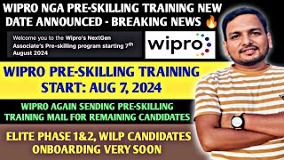 WIPRO NGA PRE-SKILLING TRAINING DATE OUT | BREAKING NEWS🔥 | SURVEY MAIL | CONNECT SESSION | JOINING