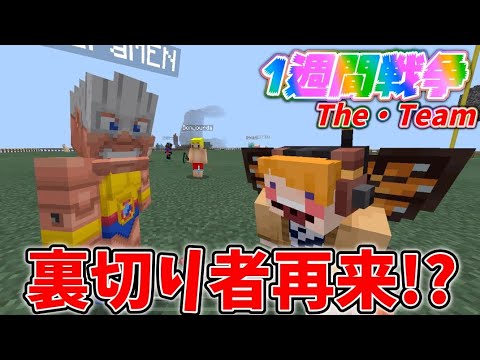 【マイクラ】ドズぼん新企画で頭脳派ゆーまの天才的な発想に一同驚愕！？【1週間戦争ザチーム】【ドズぼん】【ゆーま視点】