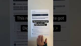 This resume template is great for Digital Marketers! #resumetemplate #resumetips #digitalmarketing