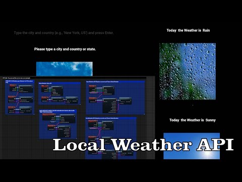 Get Player's Weather in Unreal Engine 5. Local Weather Plugin Walkthrough
