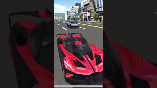 Red and Black Buggati full speed breaks #3dcargame #3ddrivingclass #gaming #drivingclass3d#realistic