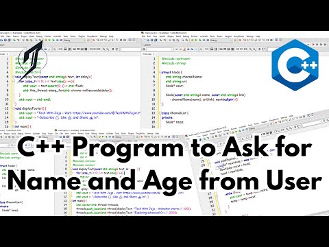 C++ Program to Ask for Name and Age #TechWithJaja #ConfidenceOkoJaja