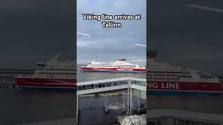 When Viking line ferry arrives at Tallinn #vikingline #ferrytrip #baltictrip
