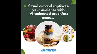 Captivate your audience with AI-animated breakfast menus