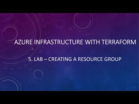 5. Azure Infrastructure with Terraform - Creating a resource group